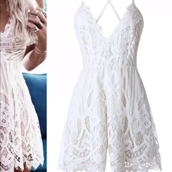 🌸Lace crochet romper🌸 - Picture 5 of 5